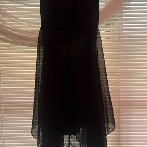 Almost Famous Black High Low Dress